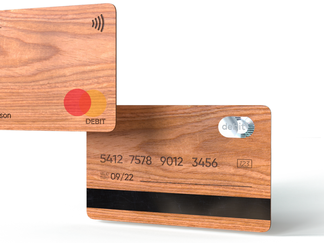 TreeCard wooden debit card