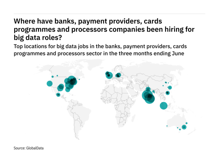 North America is seeing a hiring jump in payment industry big data roles